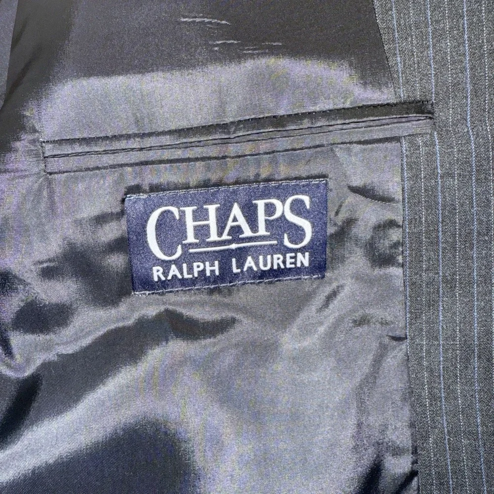 Chaps Ralph Lauren Blazer 42R Charcoal Wool Cashmere 2 Button Sport Coat‎ Jacket